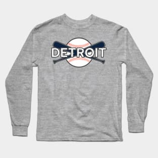 Detroit Baseball Long Sleeve T-Shirt